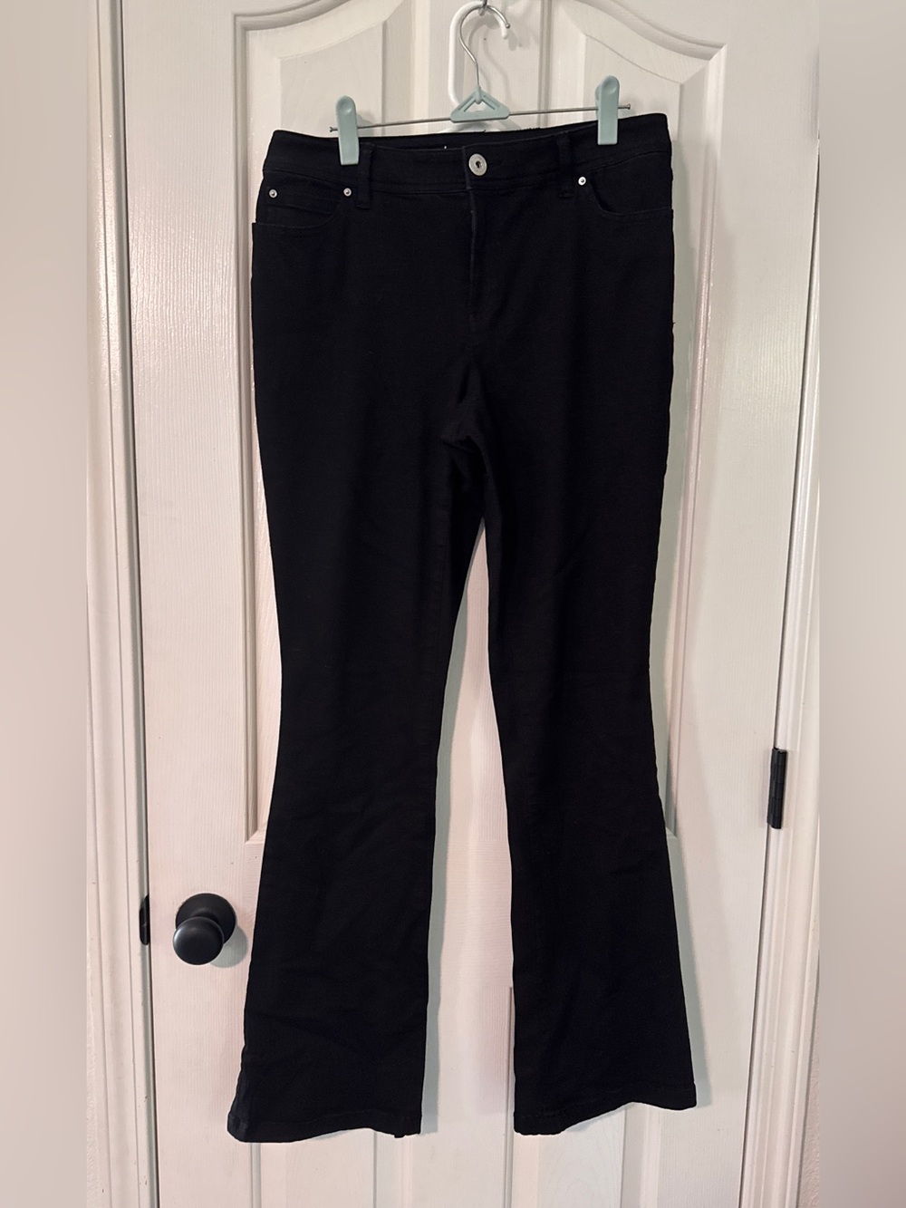 INC International Concepts Black Boot-Cut Stretch Pants